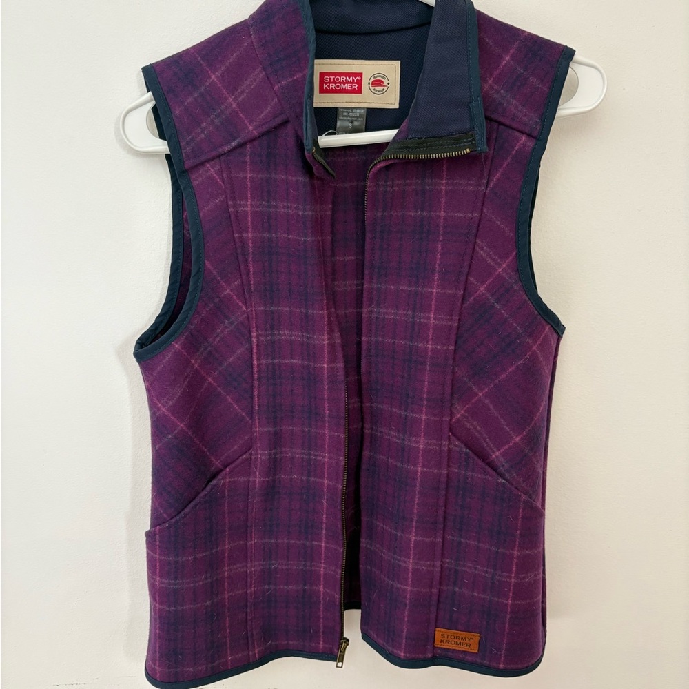 Stormy Kromer Women's Purple Plaid Vest
